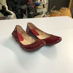 Antonio melani red ballet flat